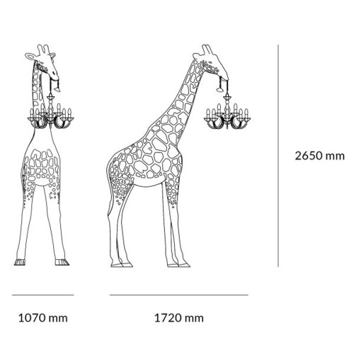 Giraffe in Love M Established lamp 265cm