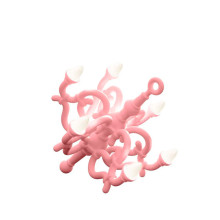 LED fall chandelier m cordless lamp pink