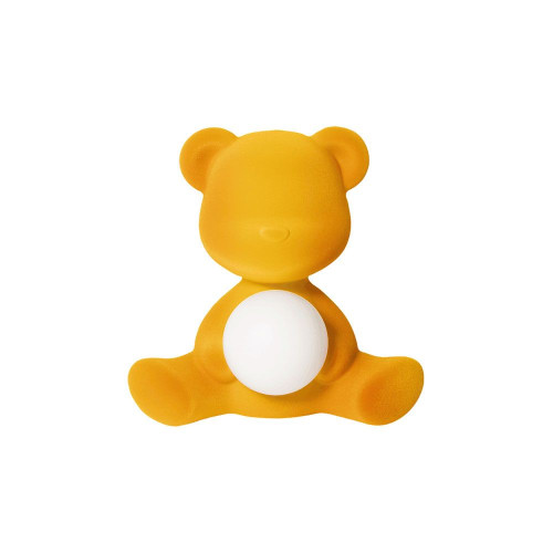 Teddy Girl Velvet battery table lamp