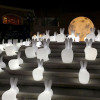 Rabbit LED decorative lamp with colored light