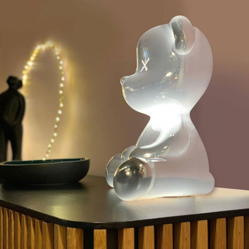 Teddy boy metal table lamp