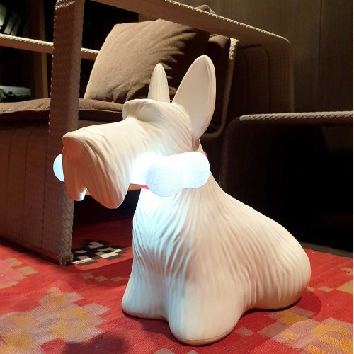 Scottie LED battery floor lamp dog