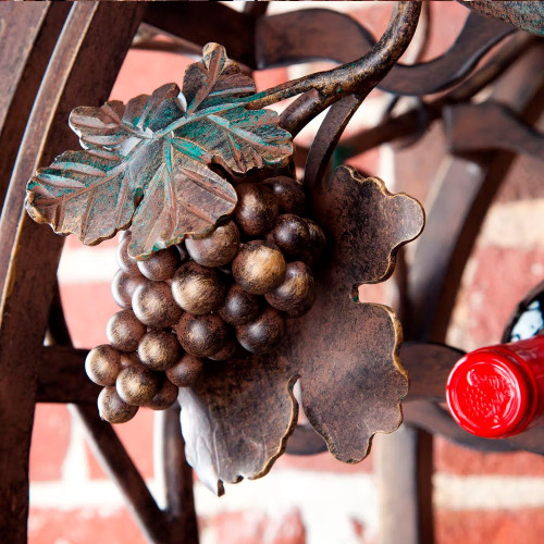 Robers Wrought Iron Wine Rack B8622