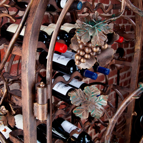 Robers Wrought Iron Wine Rack B8622