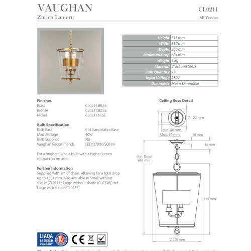 Zurich Small Lantern CL0211