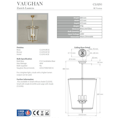 Zurich Large Lantern CL0295