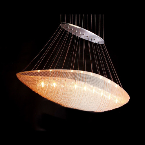Cocoon Chandelier Suspended 1750x400