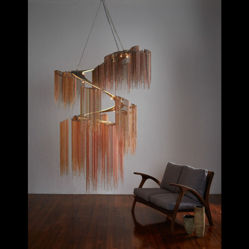 Single Spiral Tree Chandelier Suspended 1500