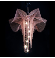 Fushcia Chandelier Suspended 1000