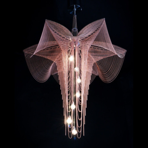 Fushcia Chandelier Suspended 1000