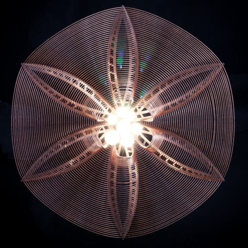 Fushcia Chandelier Suspended 1000