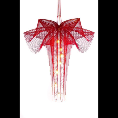 Fushcia Chandelier Suspended 1000