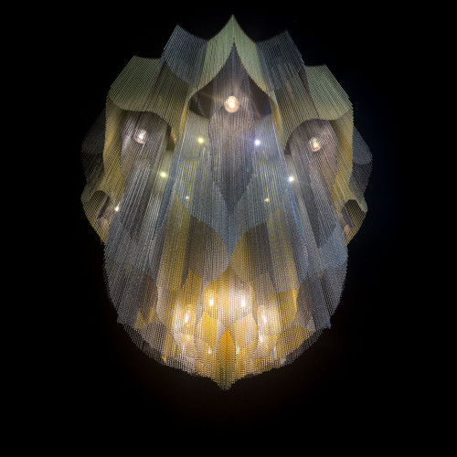 Lotus Mandala Chandelier Suspended 1000