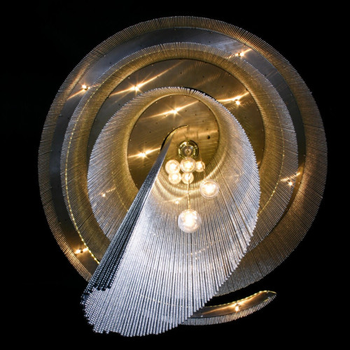 Spiral Nebula Chandelier Suspended 1000