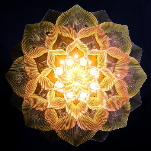 Lotus Mandala Chandelier Ceiling Mounted 1000