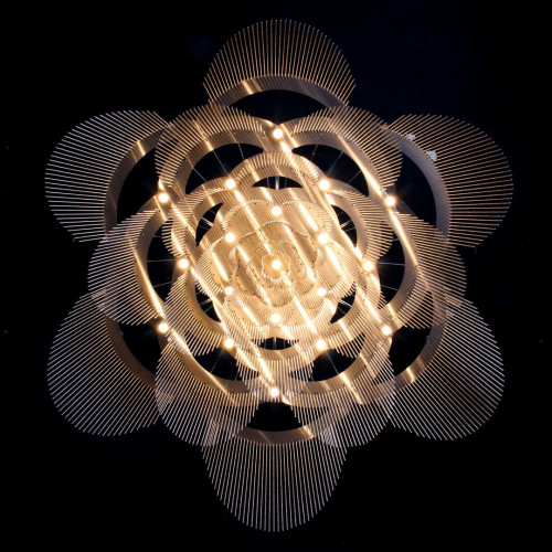 Rose Straight Chandelier Ceiling Mounted 700